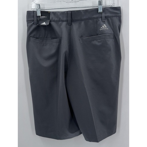 New Adidas Ultimate 365 Stretch Golf Shorts 30 Solid Dark Gray 10" - Picture 1 of 7